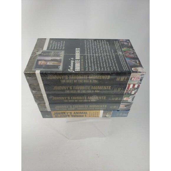 Johnny Carson Johnny's Favorite Moments Best Of Animal Hijinks 5 Set VHS NEW VTG - Picture 5 of 11